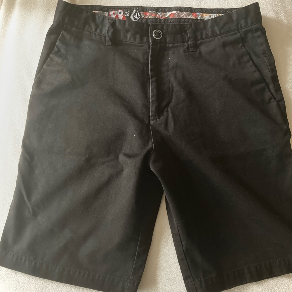 Volcom shorts. Black cotton. 33”